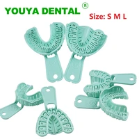 6pcsset dental supply impression holder trays plastic teeth holder dentist materials dentistry lab dental consumable