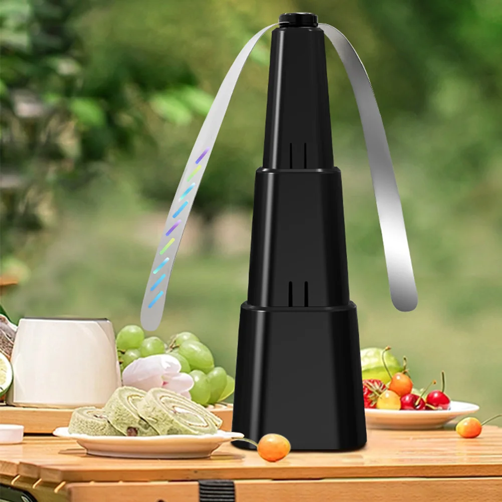 

Fly Repellent Fan USB Rechargable Automatic Rotation Fly Trap Electric Pest Control Mosquito Repeller Fan Food Protect Table Fan