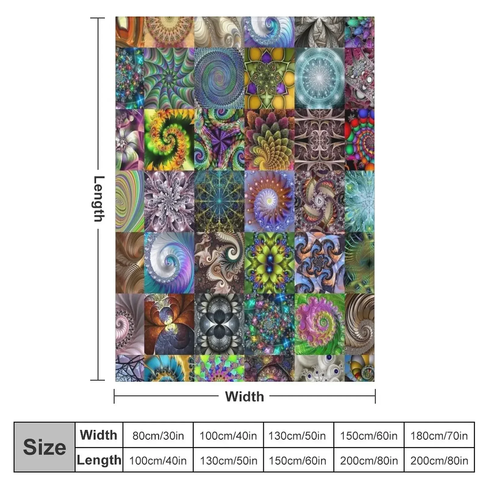 Фрактал бросать одеяло роскошные фотообои и одеяла