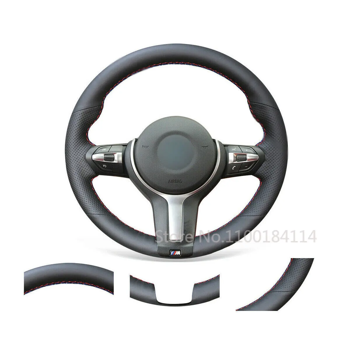 

DIY Non-slip Durable PU Leather Car Steering Wheel Cover For BMW F30 F34 F22 F23