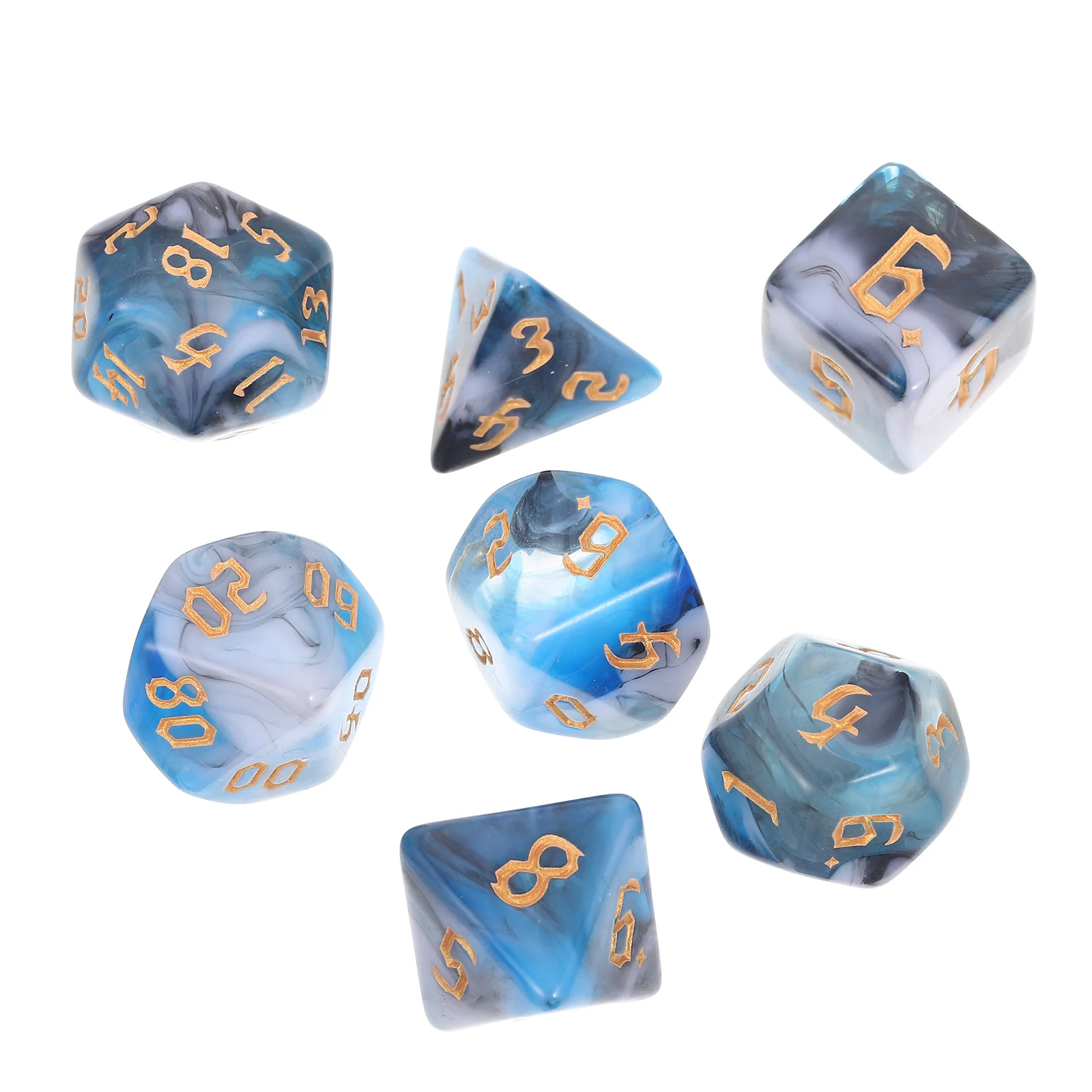 

Настольная игра, 7 шт., двухсторонние игральные кости, товары для вечерние