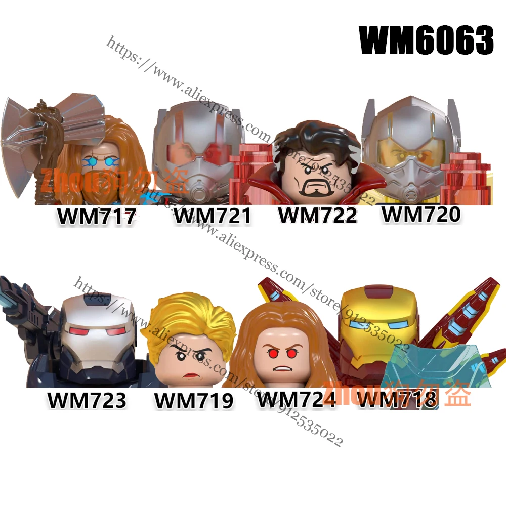 Конструктор Супергерои муравей человек алый ведьма доктор странный васп Капитан