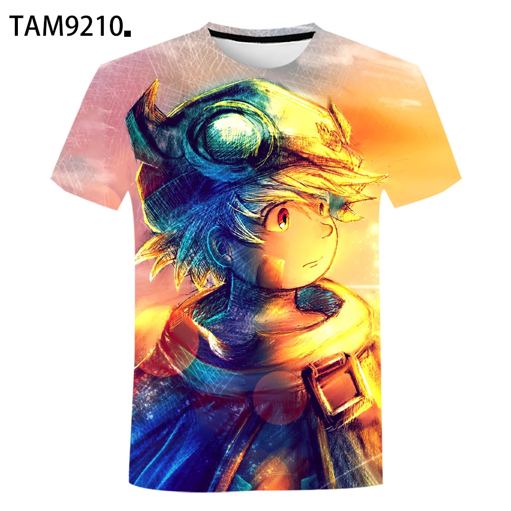 

Anime 3D Print Game T Shirt Hip Hop Streetwear Men Women Clothing Made In Abyss Graphic T-Shirt Harajuku Kawaii Tees Tops