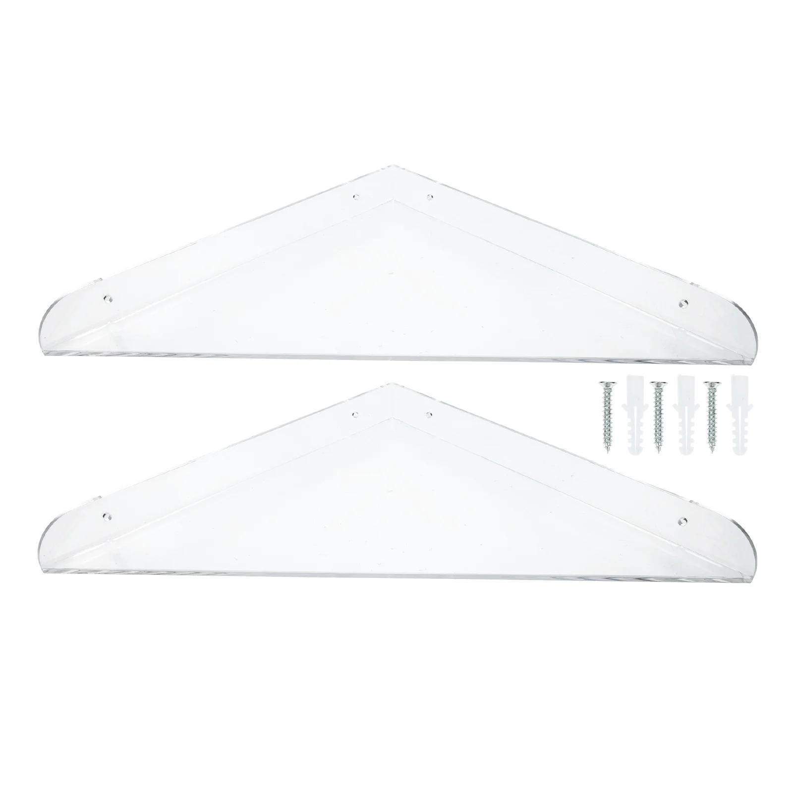 

Shelf Corner Shower Wall Bathroomorganizer Storage Rack Acrylic Floating Bath Mounted Kitchenstand Display Addy Bathtub Triangle