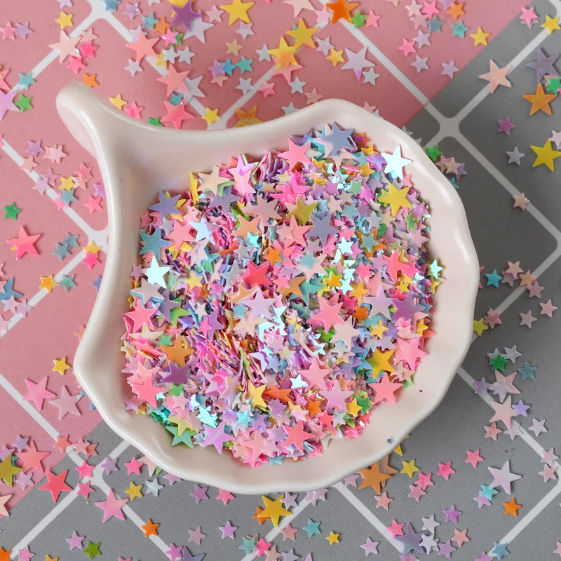 

20g/Bag Stars 4-7mm PVC Heart Confetti Glitter Sequins For Crafts Nail Art Decoration Paillettes Sequin DIY Sewing Accessories