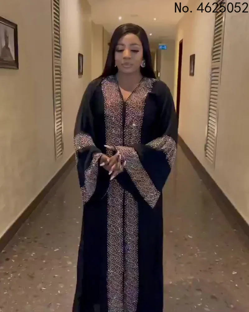 

African mother Service big dress Muslim style artificial stone decorative national clothing fashion luxury