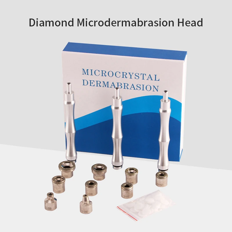 Набор Аксессуаров Для Алмазной Дермабразии 9-в-1 С 3 Палочками Удаления Черных