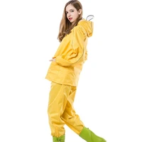 breathable waterproof raincoat set poncho hoodie rain coat with pants adult hiking lightweight ropa para lluvia costume items