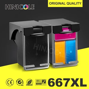 Replacement for hp667 Ink Cartridge for HP 667 667XL for Deskjet Ink Advantage 1275 2374 2375 2376 2775 2776 Plus 6475 6476 6075