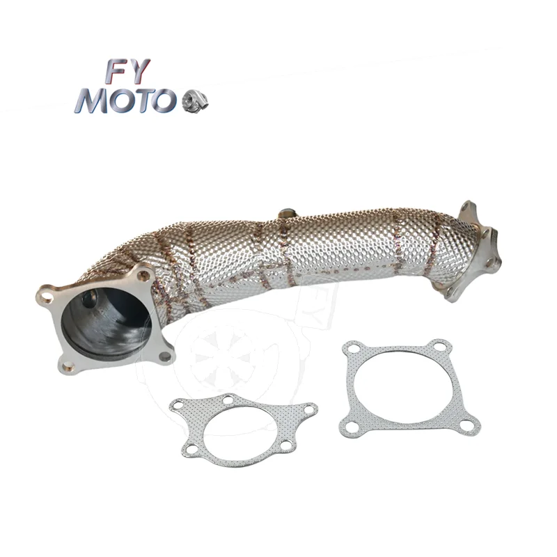 Фото Выпускной патрубок (даунпайп) для Civic Type-R 2.0T FK8 2017+ с теплозащитным экраном №2
