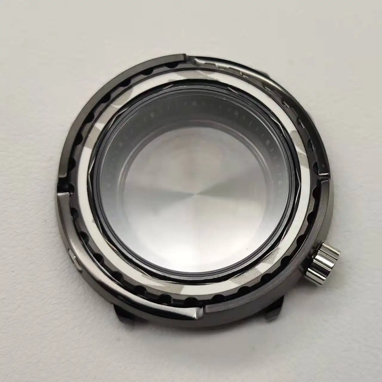 47mm case silver black NH35 tuna watch diving mechanical watch sapphire NH35/36 automatic movement