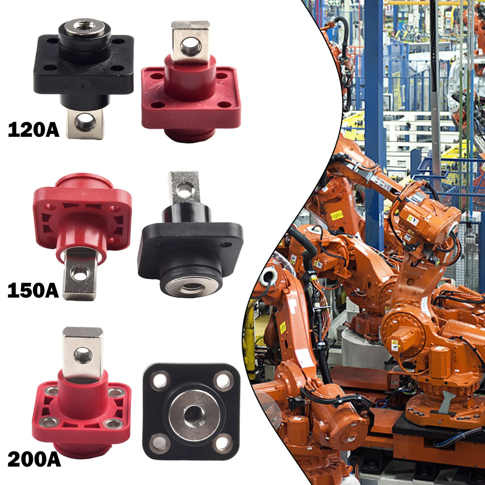 2 шт. 120A 150A 200A медные разъемы для литиевых батарей клеммные колодки хранения