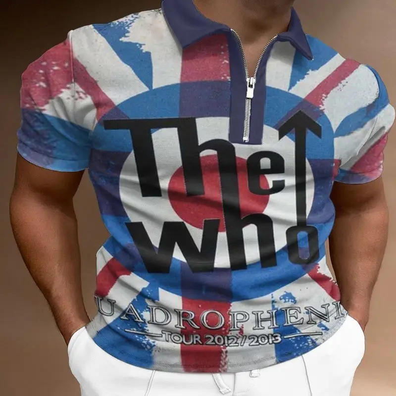 

2022 New Summer Men's Golf Polo Shirts Short Sleeve Casual Fashion Open Collar Shirts Streetwear 3D Print Comfortable Breathable