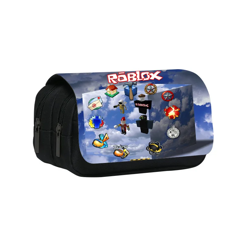 Новый двухслойный пенал с принтом ROBLOX для учащихся начальной и средней школы, сумка для хранения карандашей и канцелярских принадлежностей (art.: 3920d7af15323) - 3920d7af15323