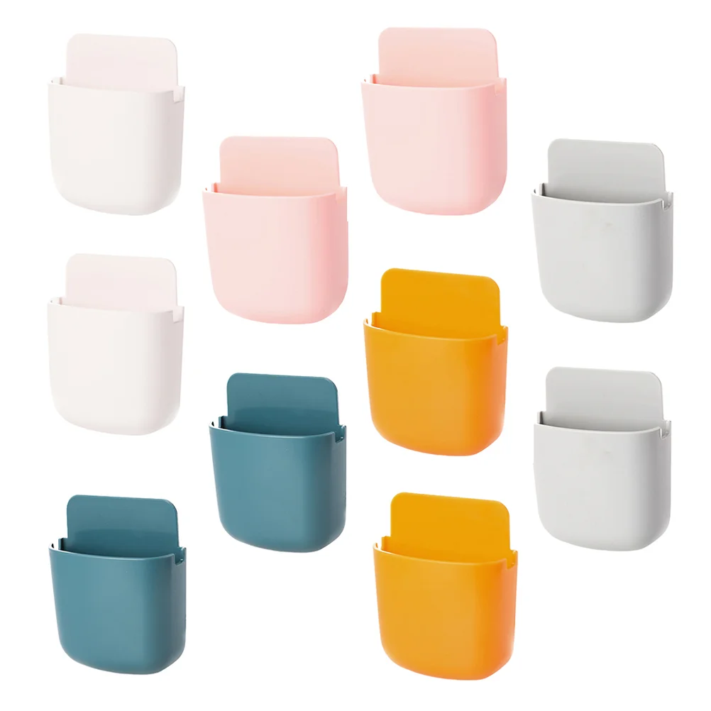 

Wall Holder Remote Pencilstand Holders Brush Organizer Storage Mounted Cup Cosmeticbox Desk Office Control Bracketmakeup Pen