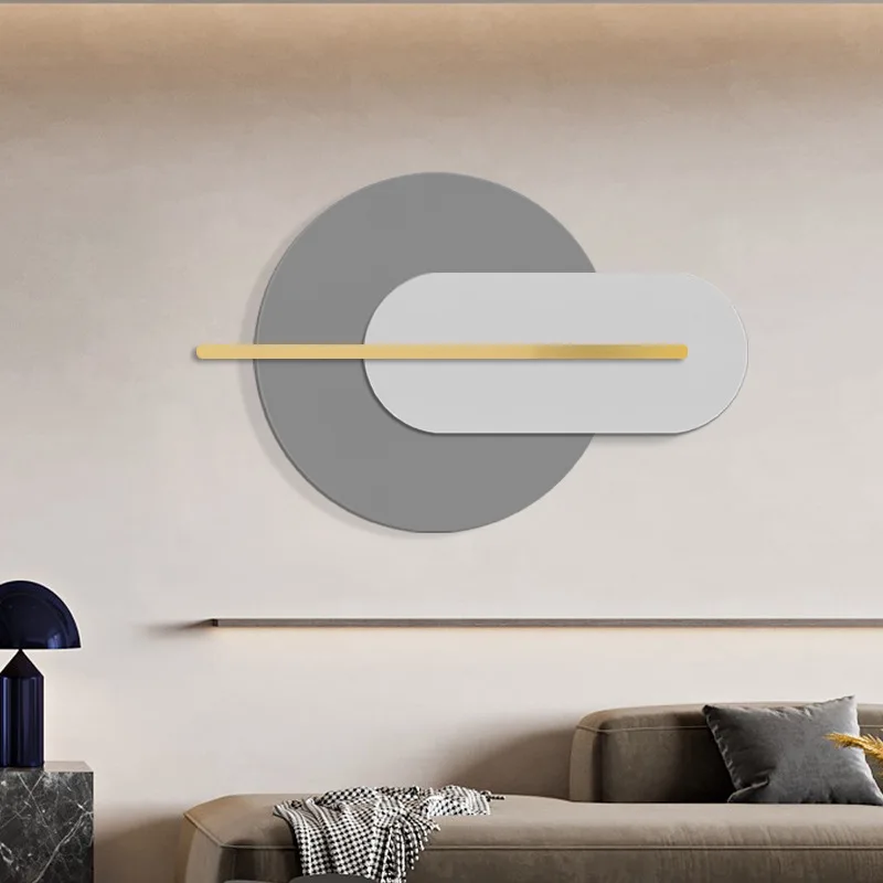 

Настенное украшение для гостиницы, клуба, гостиной, фоновое настенное простое украшение, металлическое настенное украшение, настенное укра...