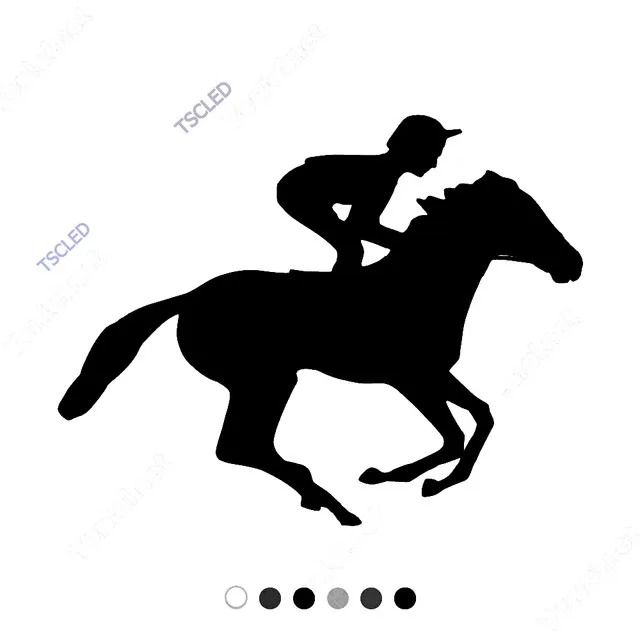 

Силовые тренировки делают Jockey Horse Yarışcısı Sticker 17 см