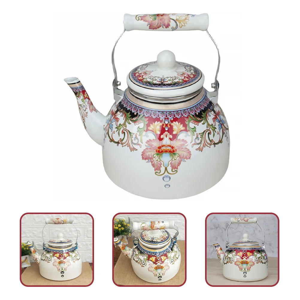 

Enamel Tea Kettle Large Capacity Kettle Vintage Tea Kettle Household Water Kettle