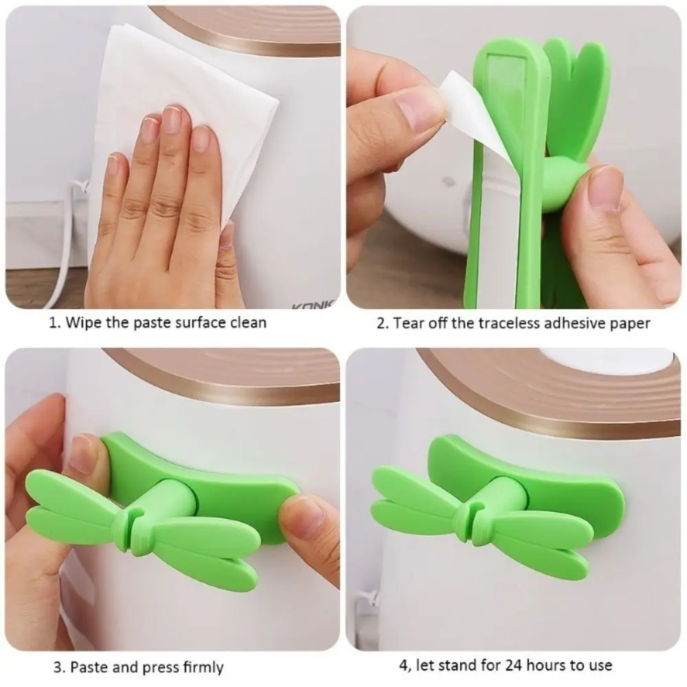 Портативная силиконовая намотка для шнура самоклеящаяся вращающаяся на 360 °