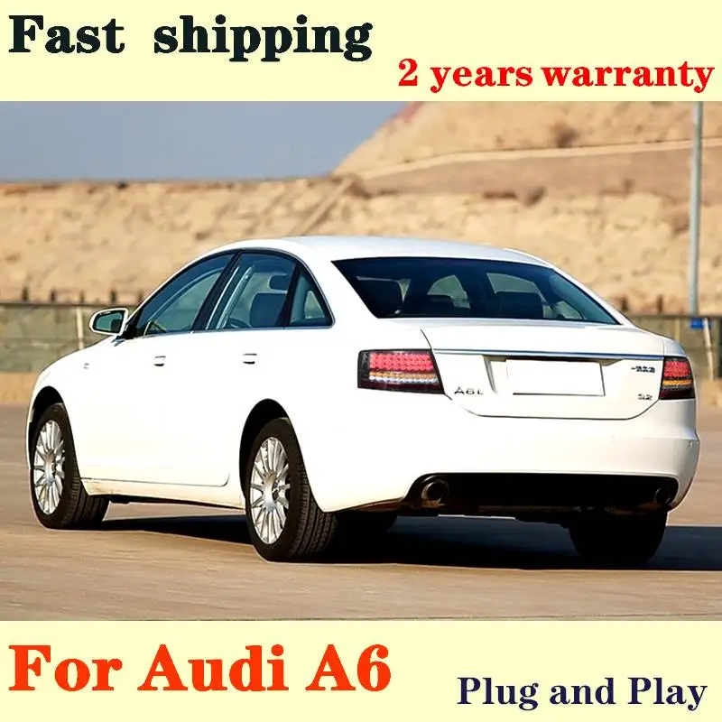 

Автостайлинг, задние фонари для Audi A6L A6 2005-2008, задние фонари, светодиодные ходовые огни, противотуманные фонари, задние фонари, автомобильные...