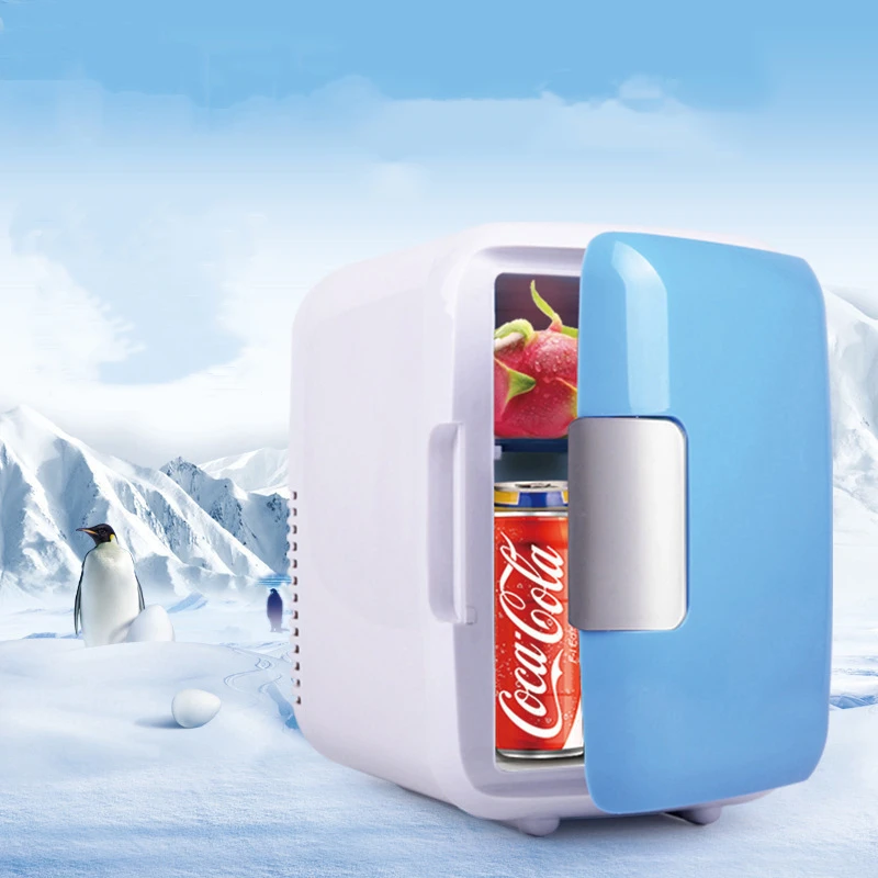

12V 4L Pink/Blue/white Portable Mini Fridge Cooler and Warmer Auto Car Boat Vehicle Refrigerator Home Office AC & DC