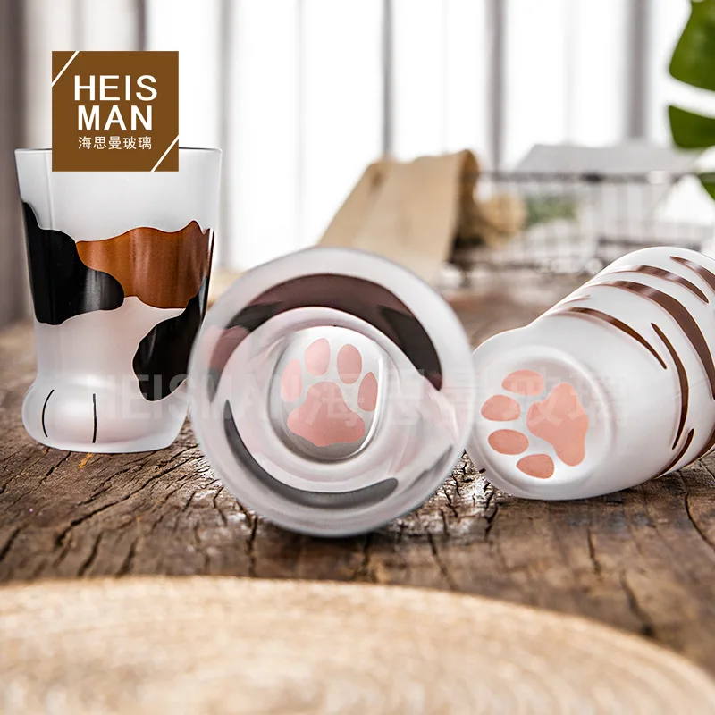 Японская Чашка для ног в виде кошки креативная матовая чашка животного молока и