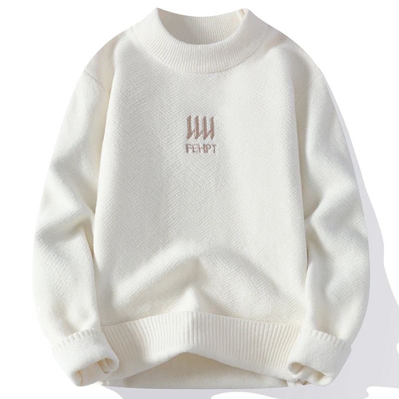 

2023 осень зима классический модный мужской трендовый кашемировый свитер мужские удобные корейские Красивые Пуловеры мягкие теплые мужские вязаные свитера