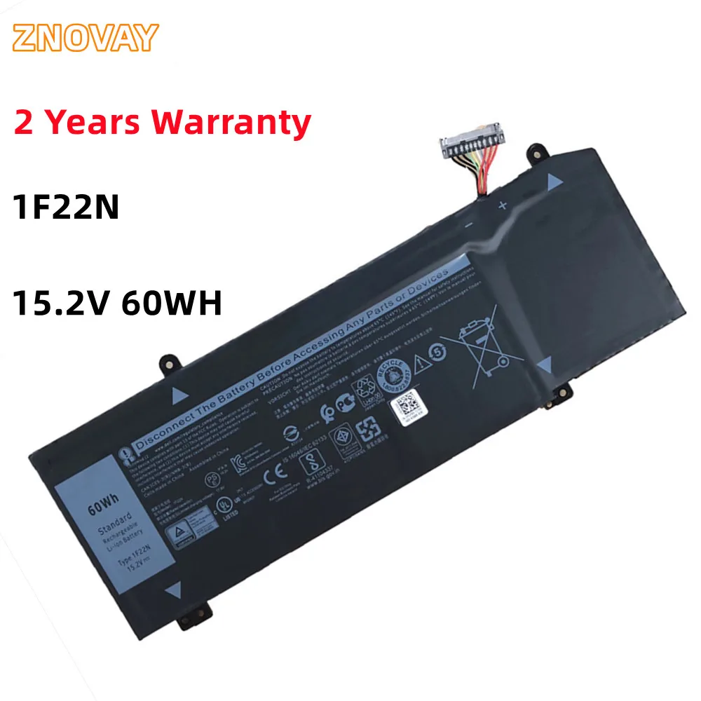 Новый аккумулятор ZNOVAY 1F22N 06YV0V 0JJPFK для Dell Alienware M15 ALW15M M17 ALW17M-D2758S G5 15 5590 G7 7590 P82F 7790 P37E