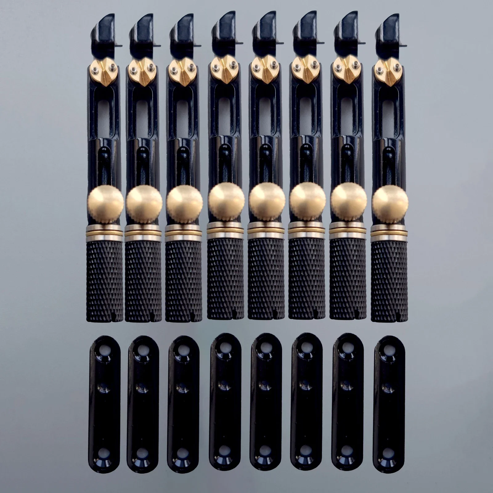 Набор безголовых гитарных бриджей из нержавеющей стали одинарный мост для