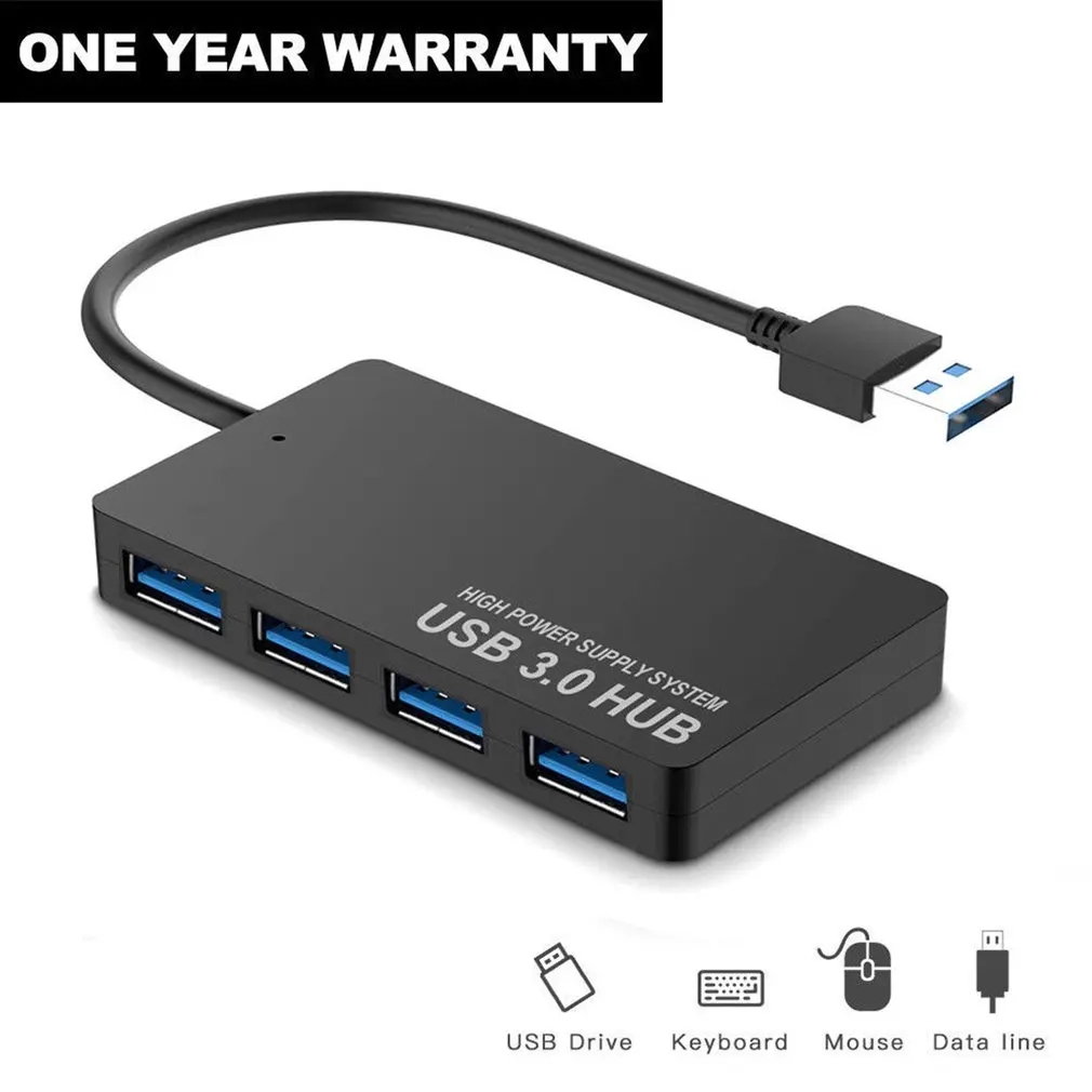 

Ультратонкий 4-портовый высокоскоростной USB-концентратор 3,0