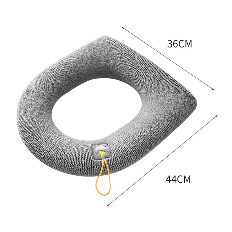 Thickened Toilet Cushion Winter Soft Washable Common Nordic Seat Pads Household Bathroom Lavatory Cover Set Pedestal |
