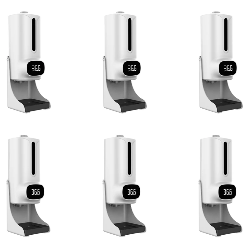 

6X K9 ProPlus Wall-Mounted Thermometer with Soap Dispenser,with Alarm,Suitable for Use In Offices, and Communities A