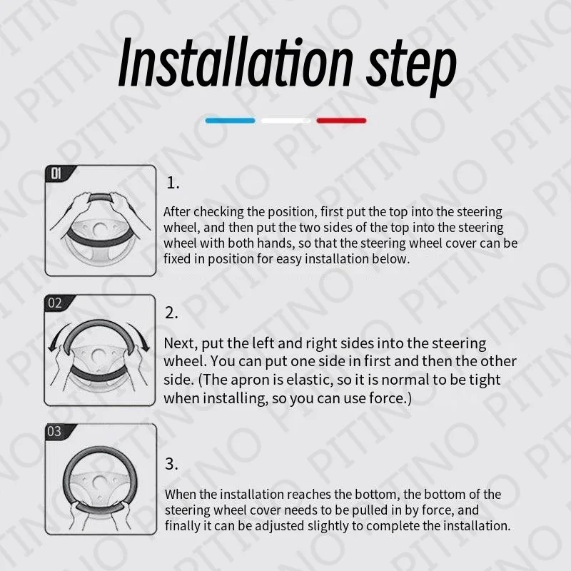 Для BMW 5 Series GT чехол рулевого колеса автомобиля противоскользящие износостойкие