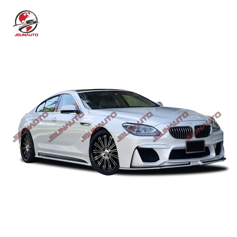 Автомобильный бампер WD стиль передний боковые юбки кузов комплект для 2015 Bmw 6 Serier