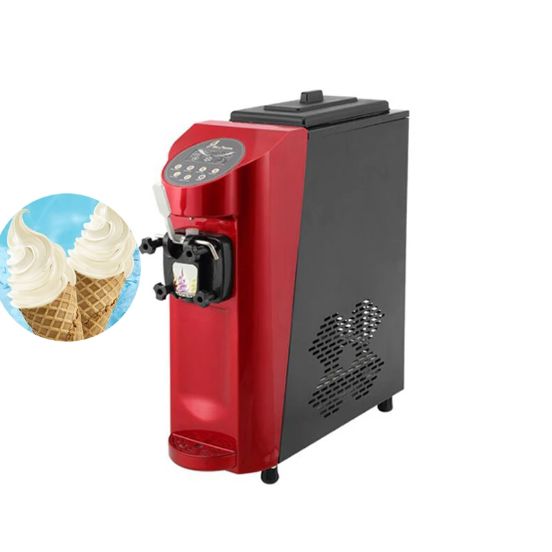 

Soft Ice Cream Machine Desktop Commercial Frozen Yogurt Machine Fully Automatic Cone Machine Single Head Popsicle Machine