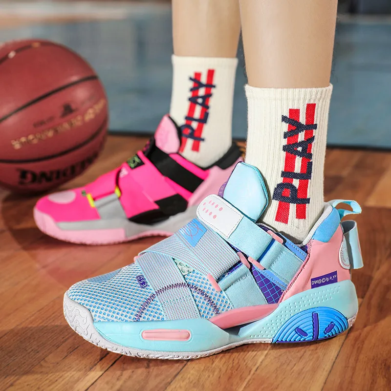 Fashion Pink Breathable Mesh Basketball Shoes for Men Women Platform Designer Sneakers Women Outdoor Mens Trainers Baskets 2022