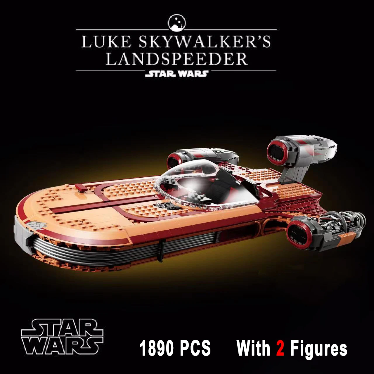 

1890PCS The Spaceship Landspeeder Building Blocks Set Bricks Compatible With 75341 Kid toys Toys Birthday Christmas Gift