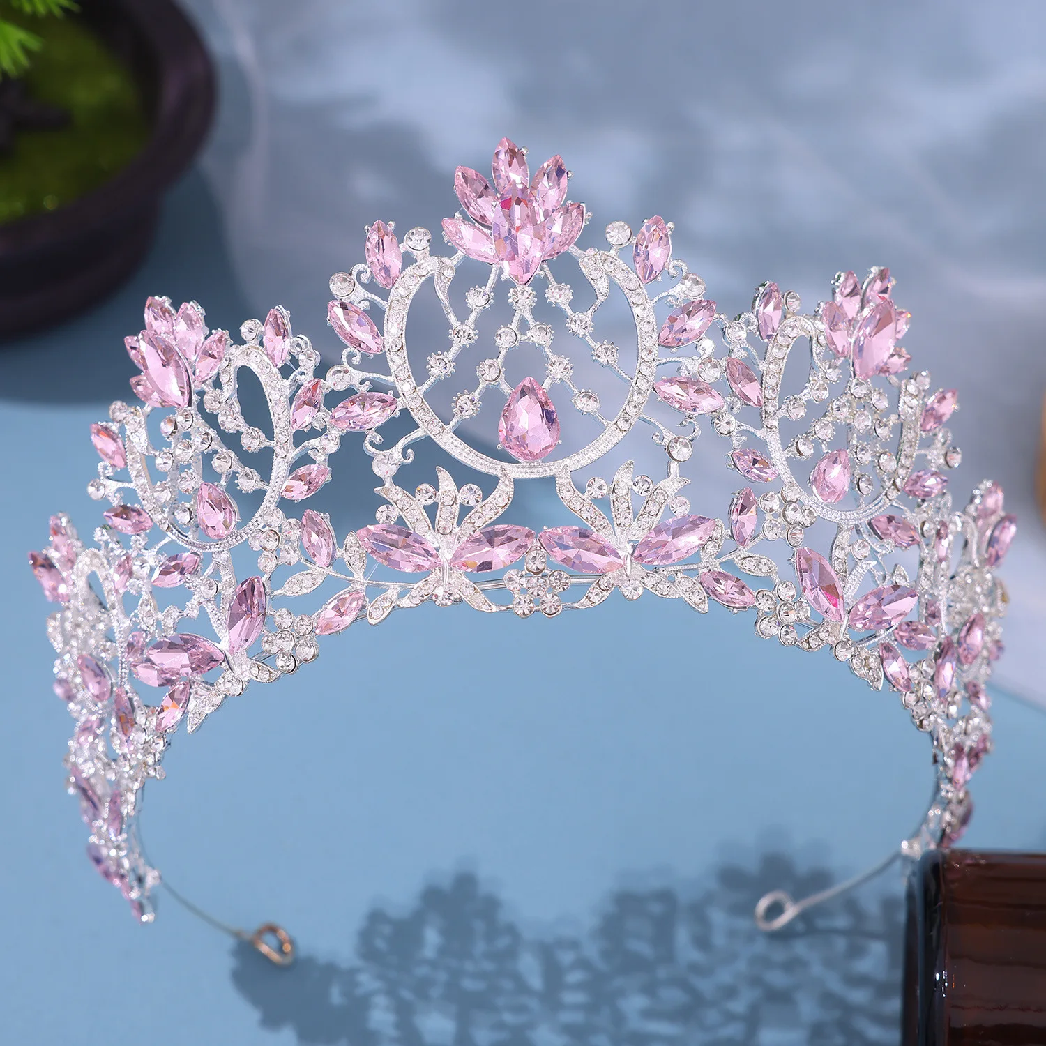Роскошная большая тиара KMVEXO в стиле барокко с кристаллами AB корона для невесты