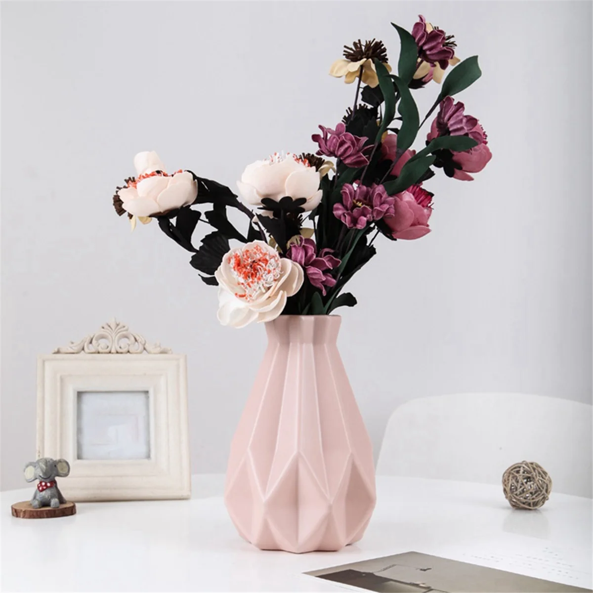 Вазы Имитация керамического цветочного горшка Современная ваза для цветов
