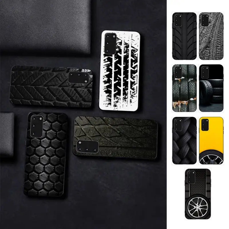 

Tire marks Phone Case for Samsung S10 21 20 9 8 plus lite S20 UlTRA 7edge
