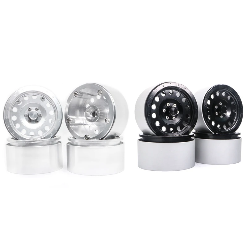 

4Pcs Metal 2.2inch Beadlock Wheel Rim for 1/10 RC Rock Crawler Axial SCX10 RR10 90053 AX10 Wraith 90056 90045