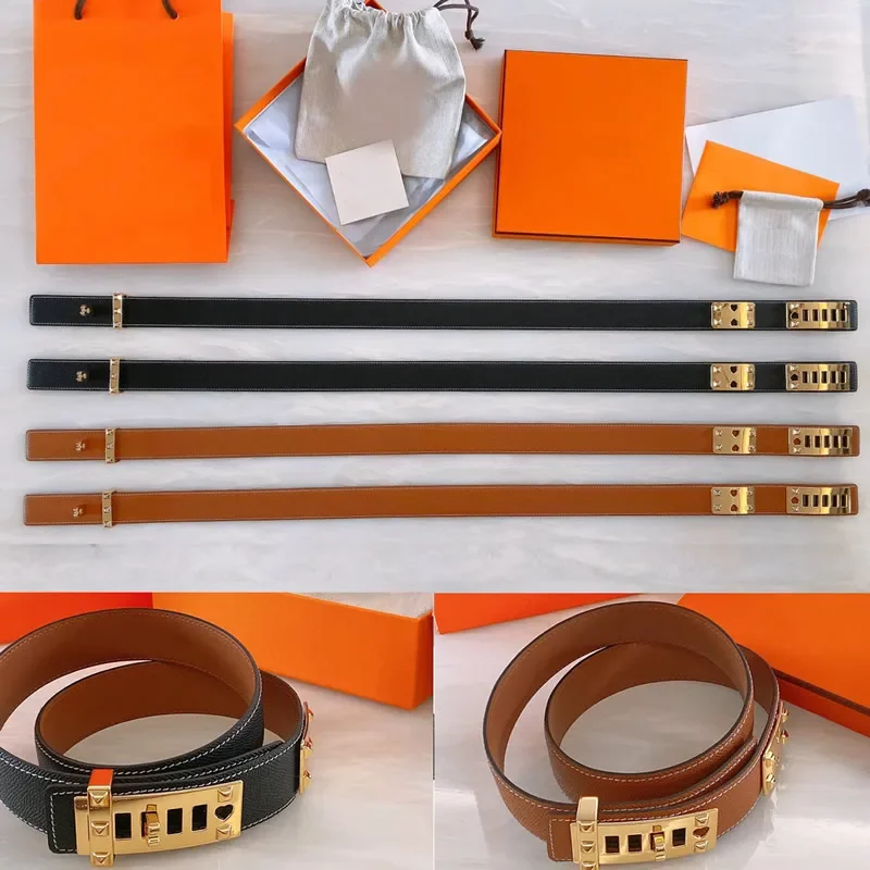 

Adjustable palm print double cowhide belt Women's waist skirt belt with coat elastic belt 3.5cm accessories belt