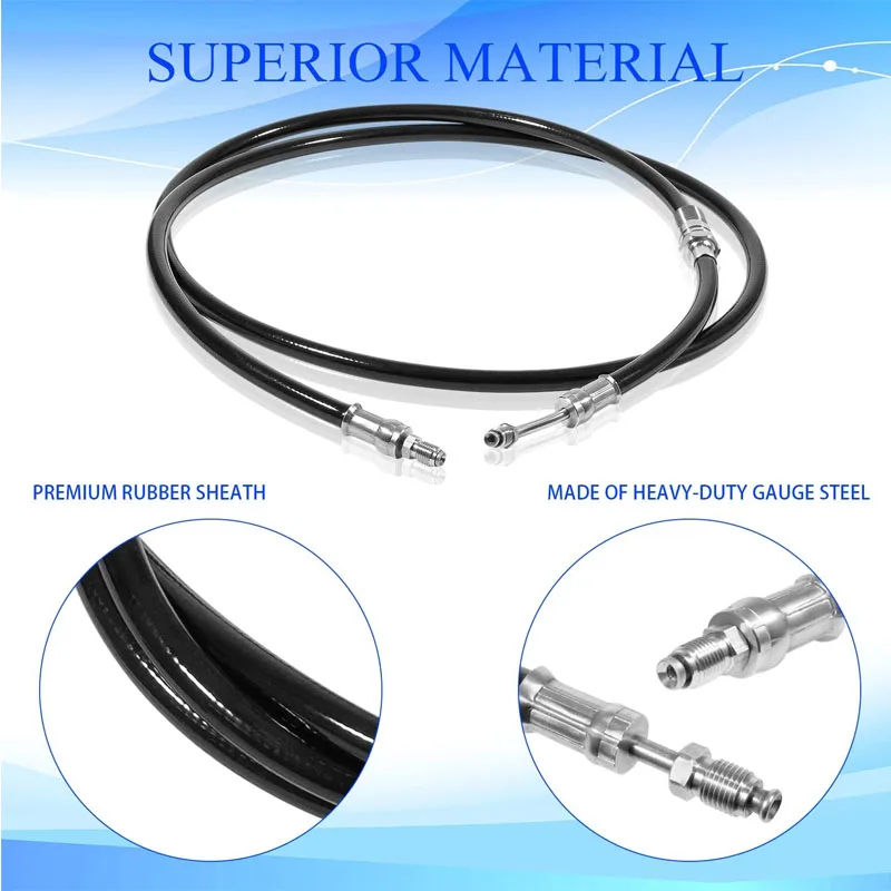 Boat Marine Accessories Hydraulic Hose Power Trim Kit Fit for Volvo Penta DPH DPR Replaces 21721550 21721548-(2Pcs/Set) enlarge