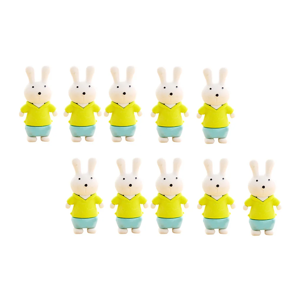 

Eraser Erasers Noveltypuzzle Easter Rabbit Animal Cartoon Student Bunnyrubber Favor Party Present Teacher Students Pen Cap Funny