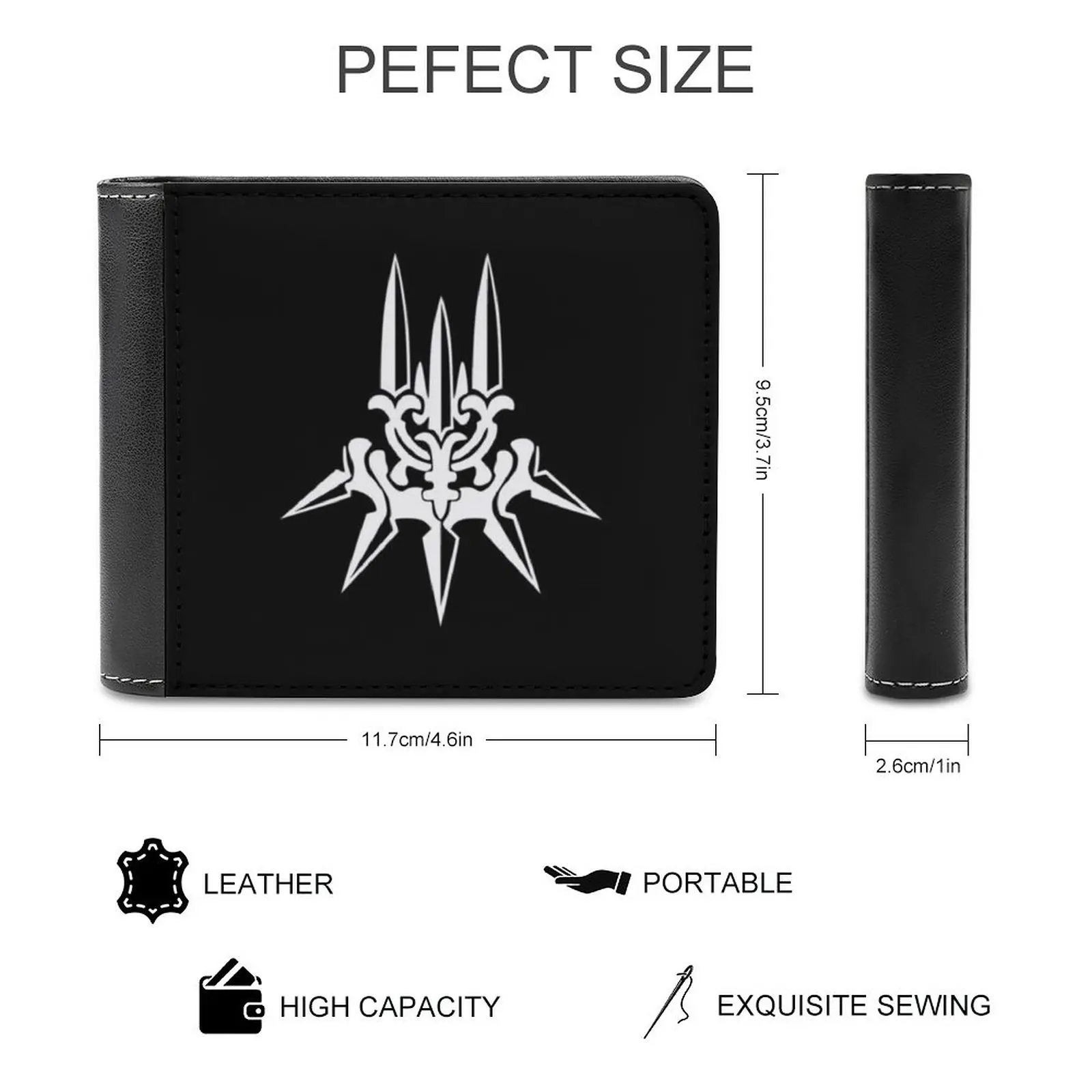 Фото Yorha White Insignia Новые мужские кошельки из искусственной кожи Мужской кошелек высокого качества Мужской кошелек Nier Automata 2B 9S A2 Platinum Replicant №2