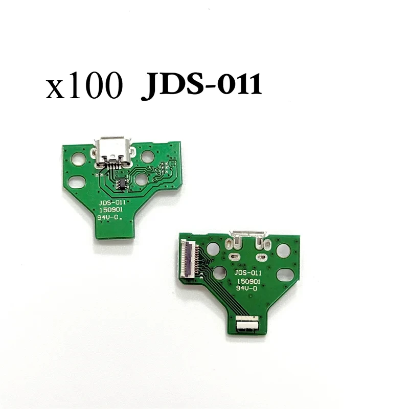 Фото 100 шт./лот USB-разъем для зарядки с гибким кабелем для контроллера PS4 DualShock 4 JDS‑011, запчасти для ремонта №1