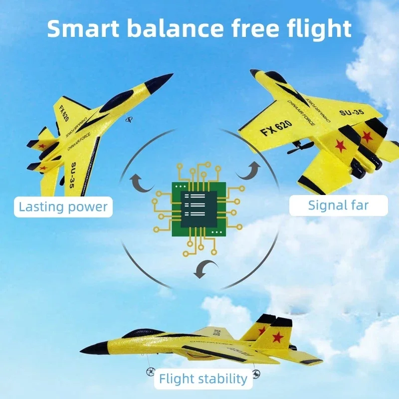 SU35 RC Самолет FX620 FX820 2.4G Пульт дистанционного управления Летающая модель Планер со