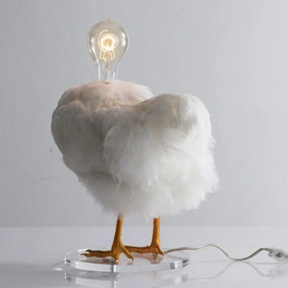

Home Accessories Decorative Night Lights Hens Lay Eggs Simulated Animal Chick Night Light Ornaments Funny Taxidermy Chicken Lamp