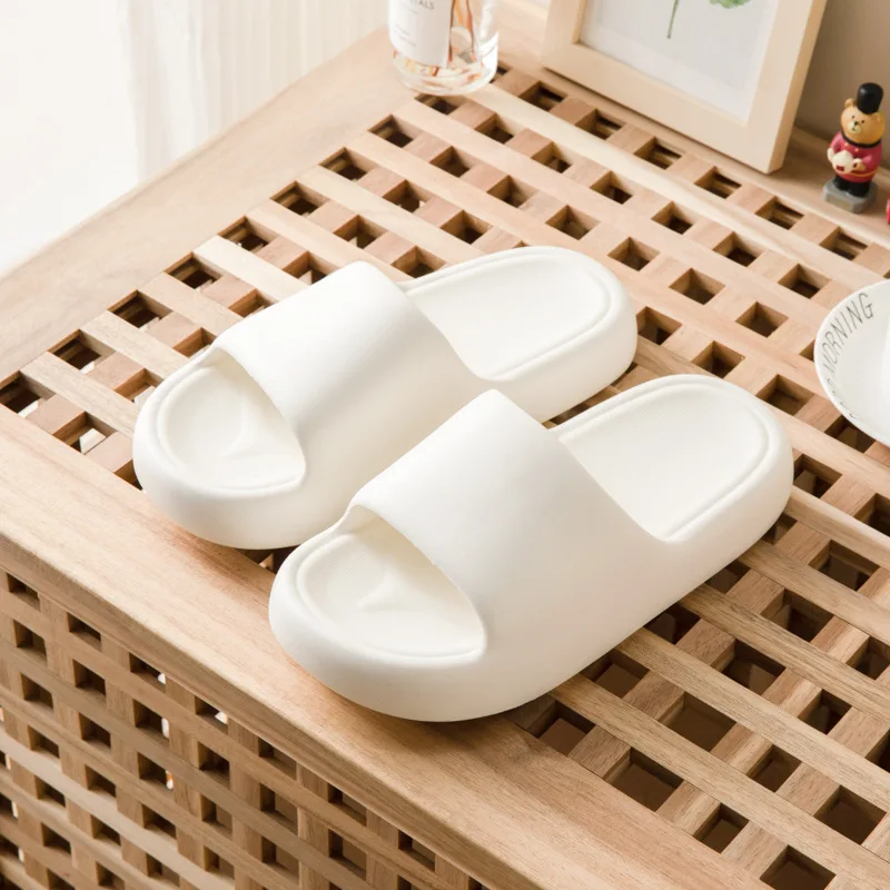 Summer Slippers Thick Soled Couples Simple Home Slippers Women's Non Slip Men's Slippers Womans Shoes Slippers House