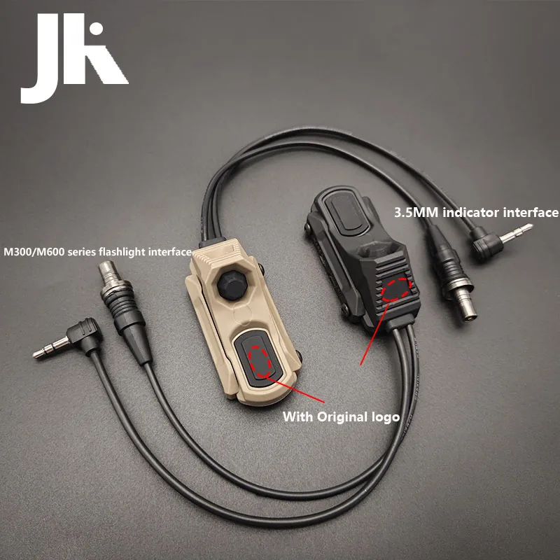 Тактический удлиненный переключатель давления UN нейлон PEQ15 DBAL A2 лазерный фонарик